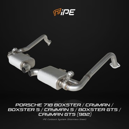 IPE F1 Porsche 718 Boxster/Cayman (982) Cat Back System