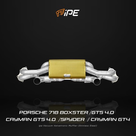 IPE F1 Porsche 718 Spyder/Cayman GT4 (982) Rear Valvetronic System