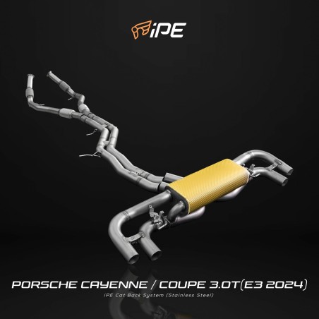 IPE F1 Porsche Cayenne 3.0T/Cayenne Coupe 3.0T (E3, tubo anteriore unilaterale, con PASM) Cat Back System