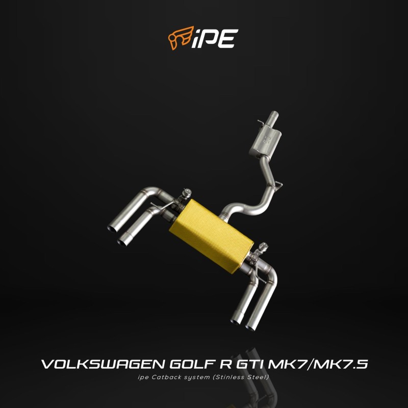 IPE F1 Volkswagen Golf R MK7 Cat Back System