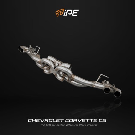 IPE F1 Chevrolet Corvette C8 Stingray Cat Back System con Valvola